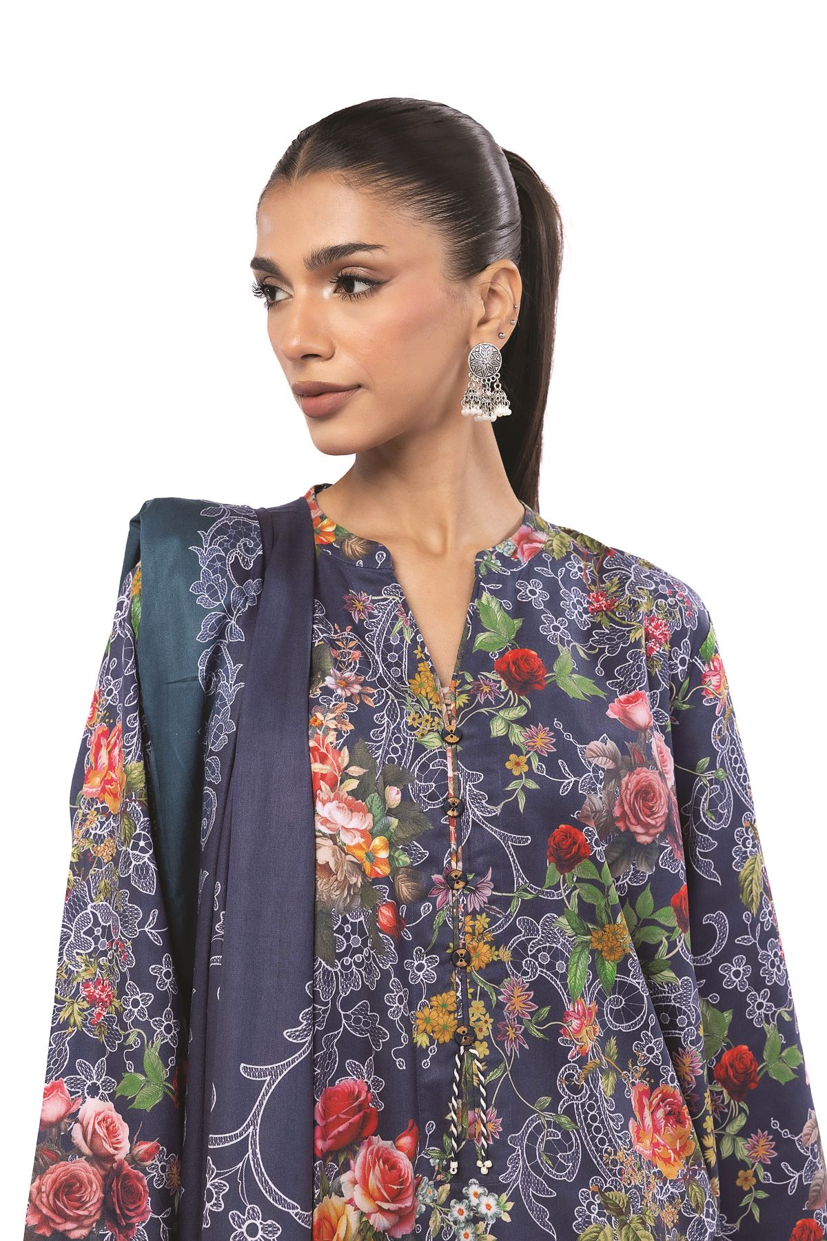 Printed Marina Fabrics 3 Piece - LKN72B-VG