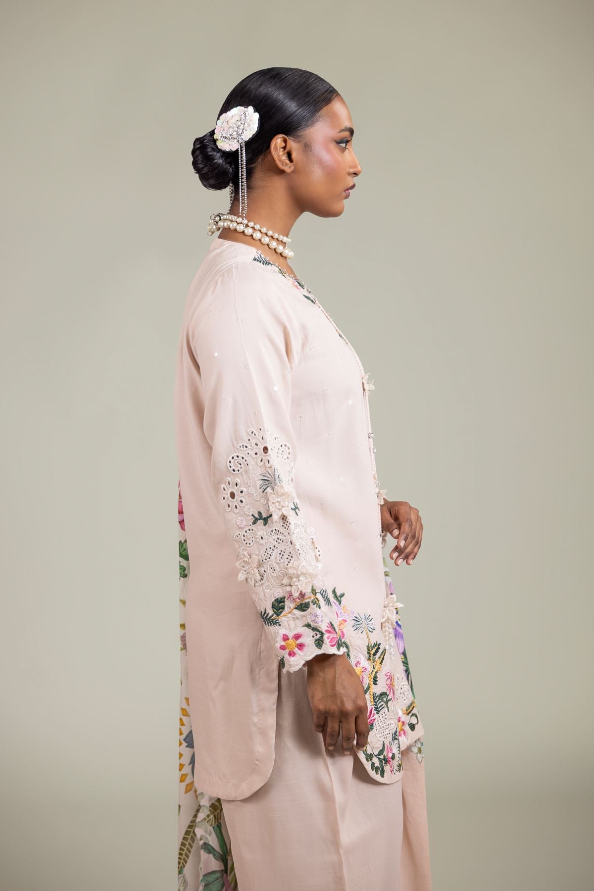 Raw Silk 3-Piece Dress - 1-26-110-A-A-VG
