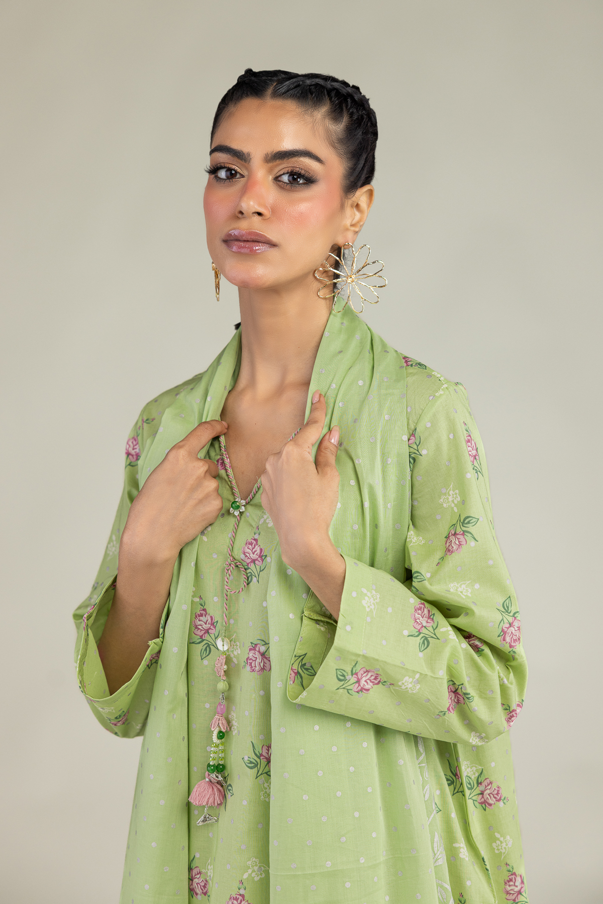 Printed Lawn Lawn Dupatta - 1-26-236-A-G2-VG