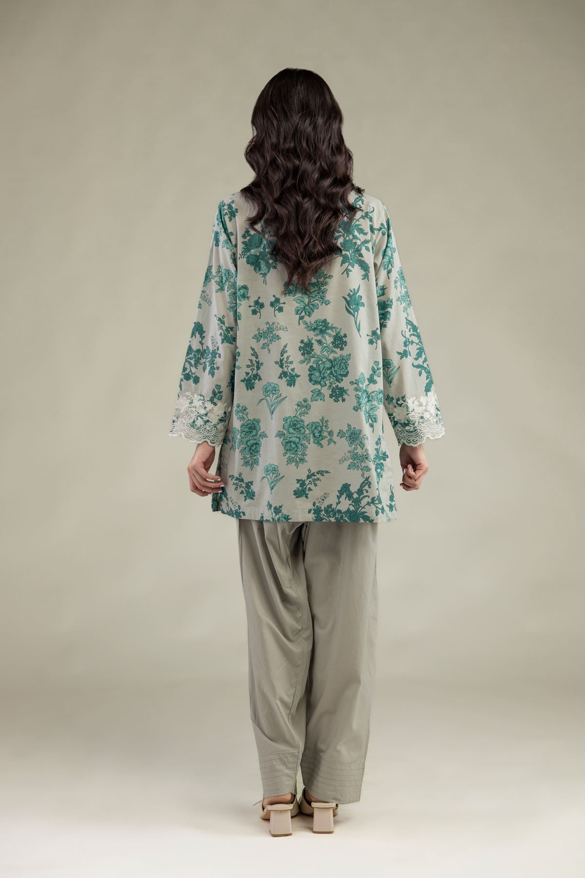 Embroidered Lawn Short Lawn Kurta - 1-26-250-B-H1-VG