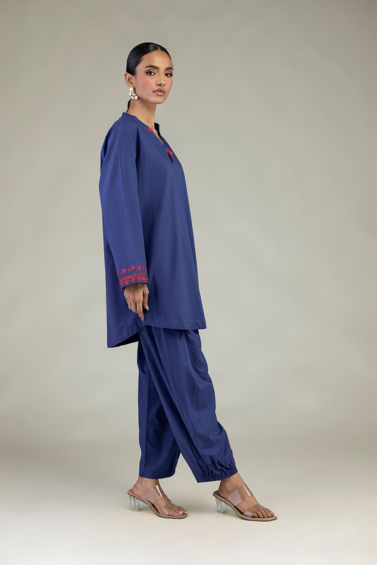 Embroidered Cambric Solid Cambric Shalwar - 1-26-325-A-I1-VG