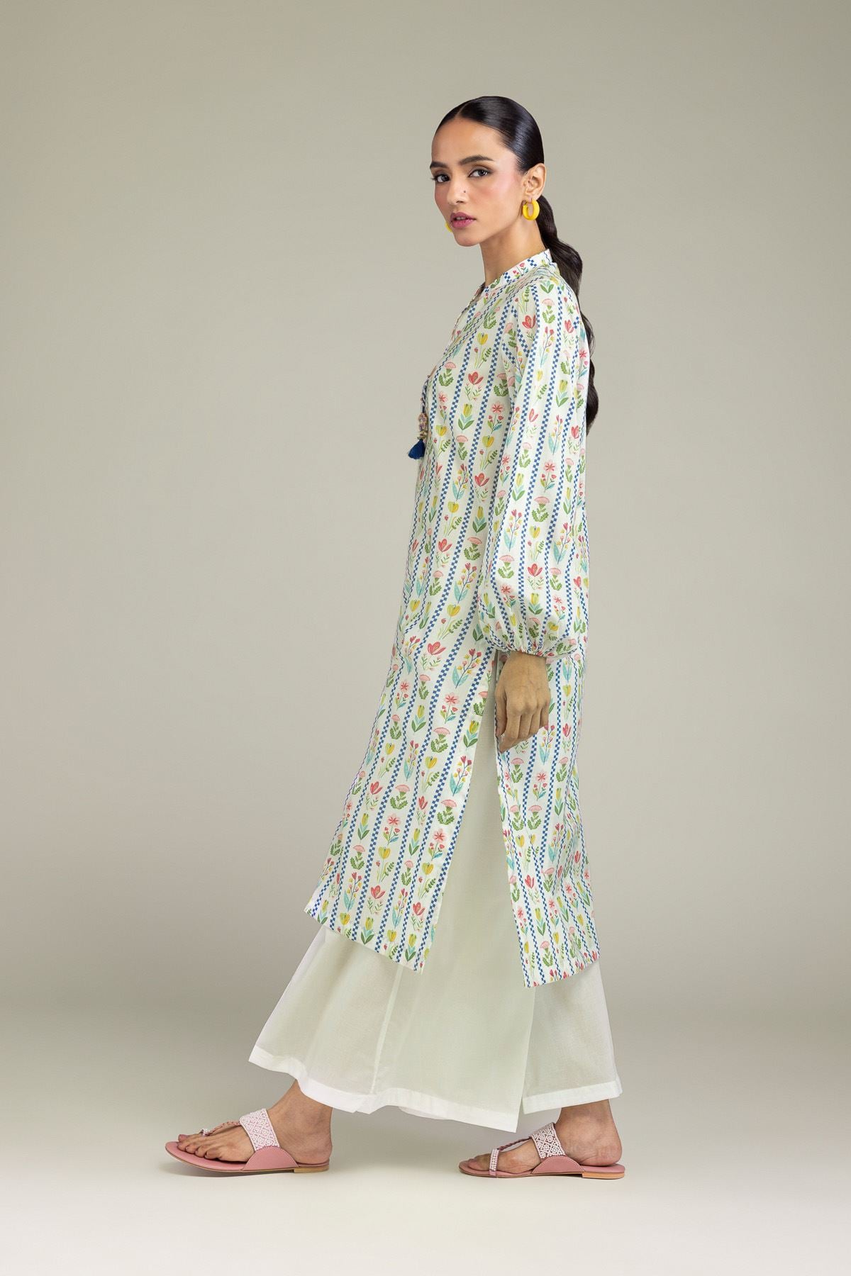Printed Cambric Solid Spring Pants - 1-26-213-A-F2-VG