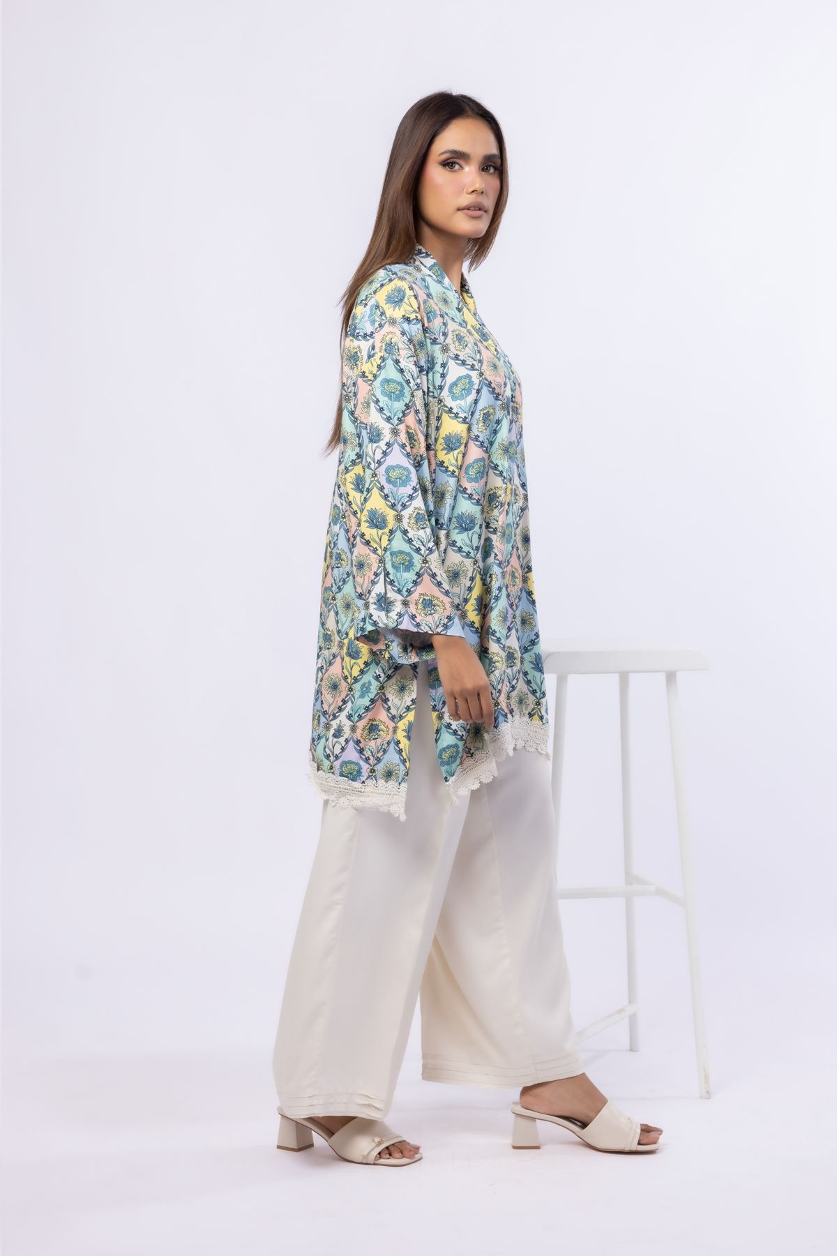 Dyed Viscose Crepe Pants - 25-07-7E6-06BA-VG