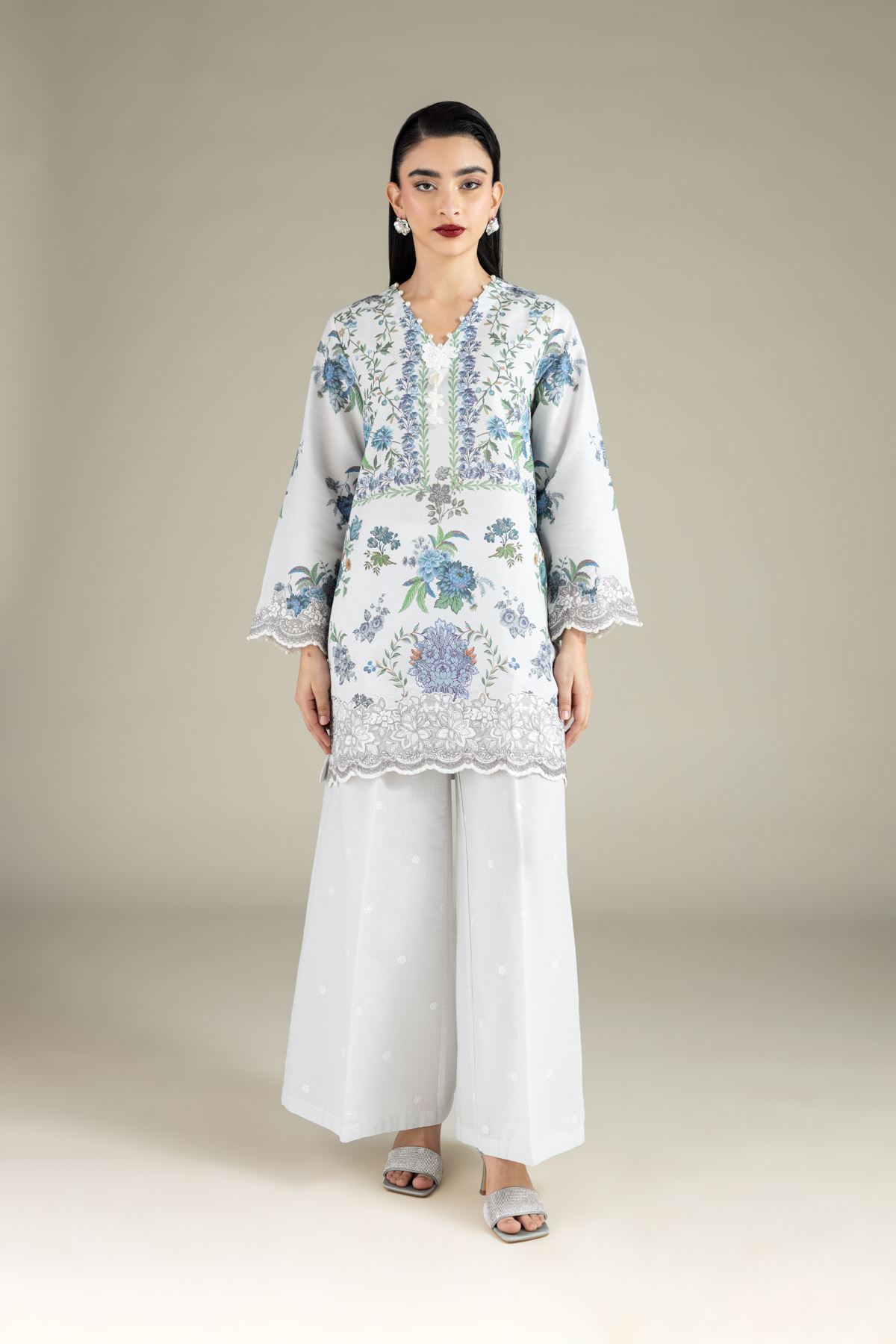 Embroidered Mesuri Kurta - 25-12-12S4-12TA-VG