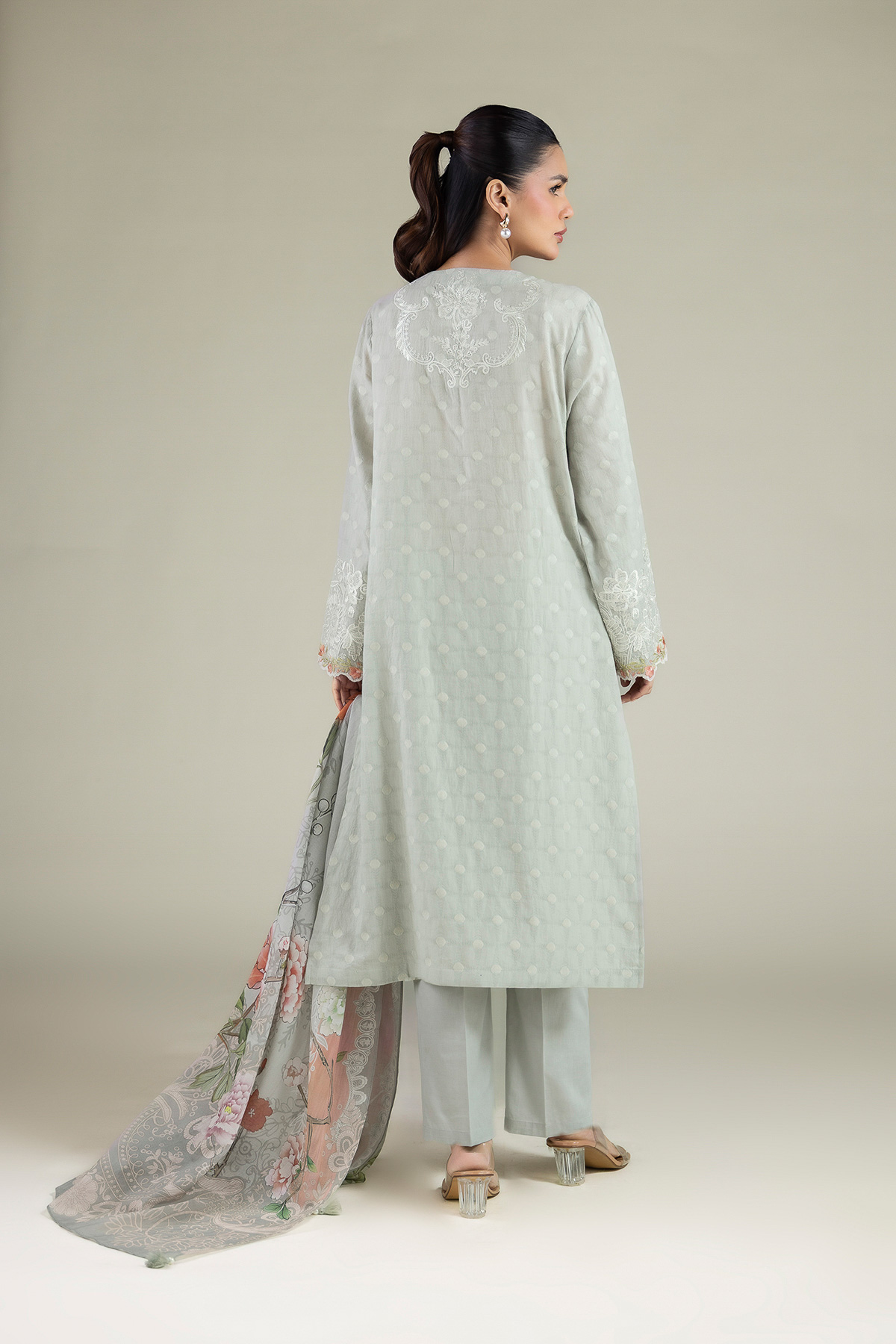 Embroidered Broshia Fabrics 3 Piece - A22-26-209FB1-VG