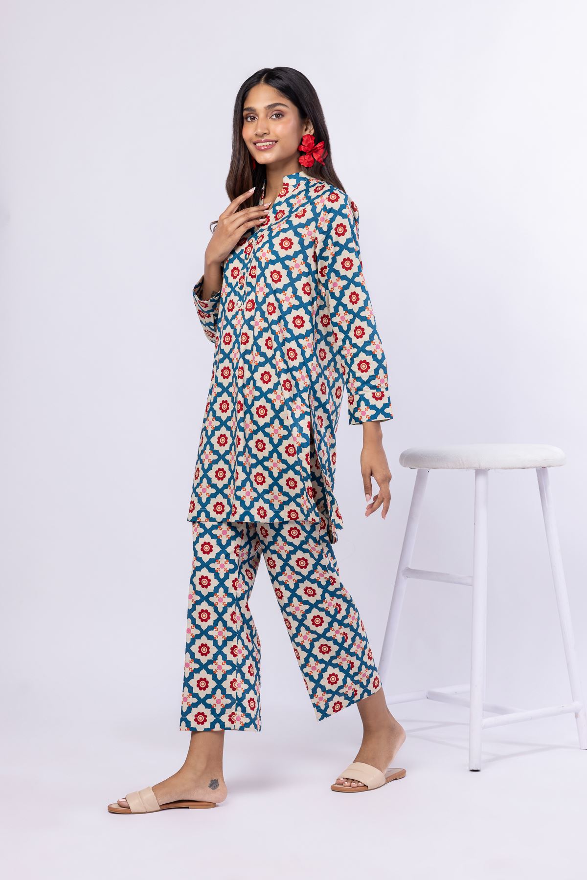 Printed Cambric Pants - 25-04EX14-05BA-VG