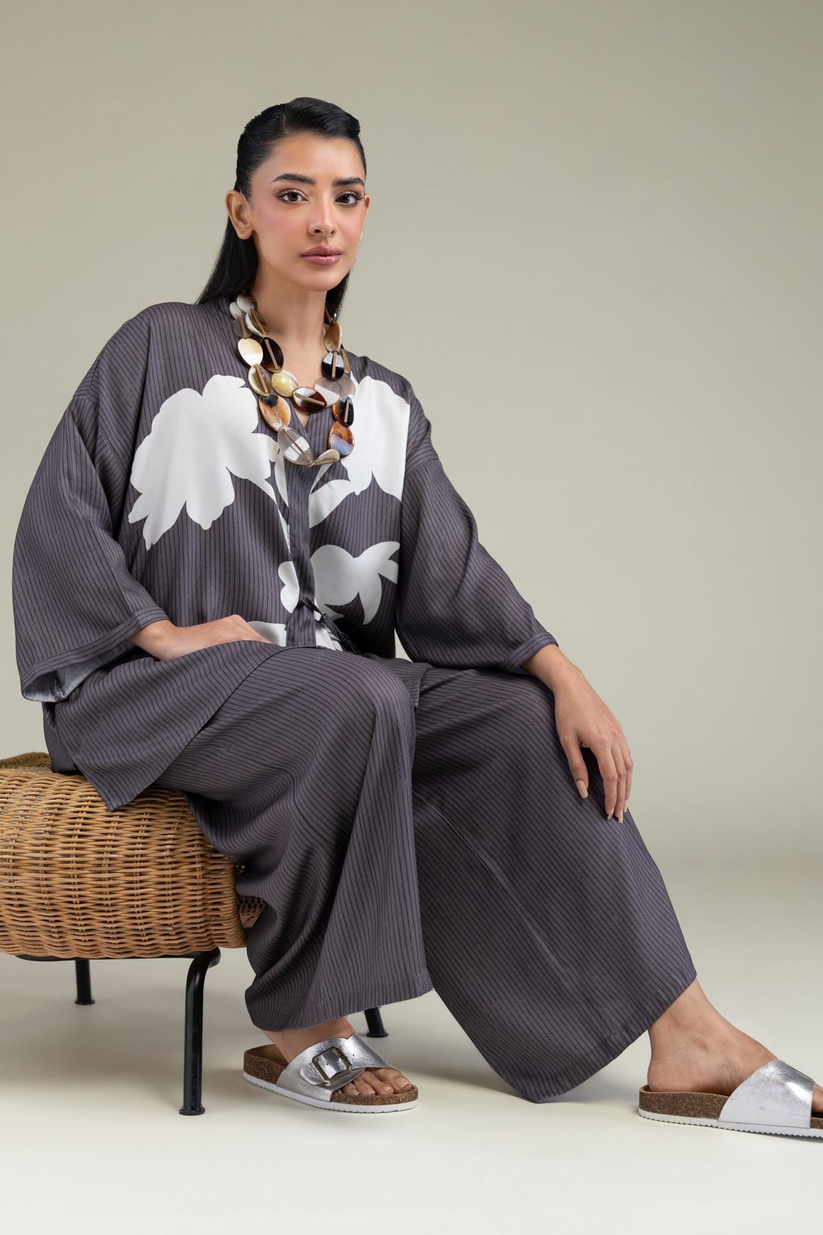 Printed Viscose Crepe Viscose Crepe Shirt - 6-26-206-A-J1-VG