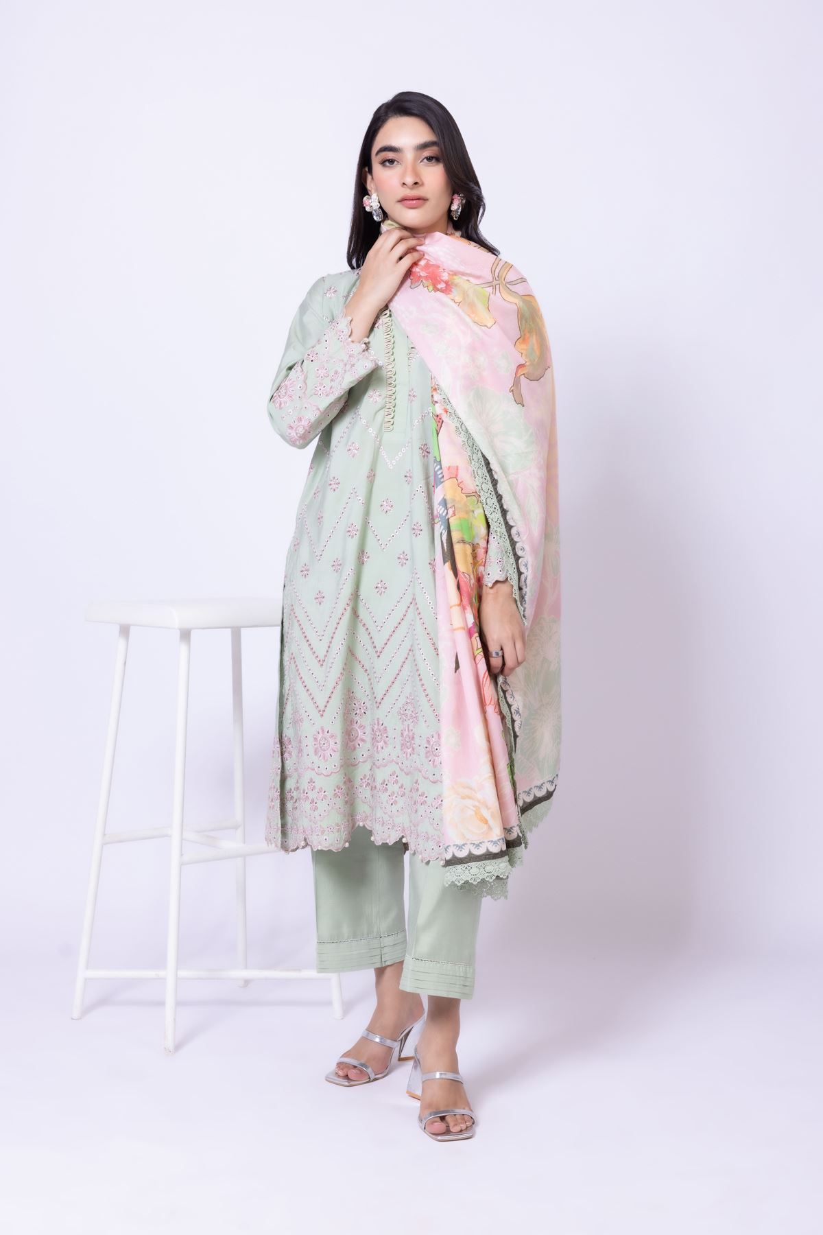 Dyed Dull Raw Silk Pants - 25-09-9S1-01TA-VG