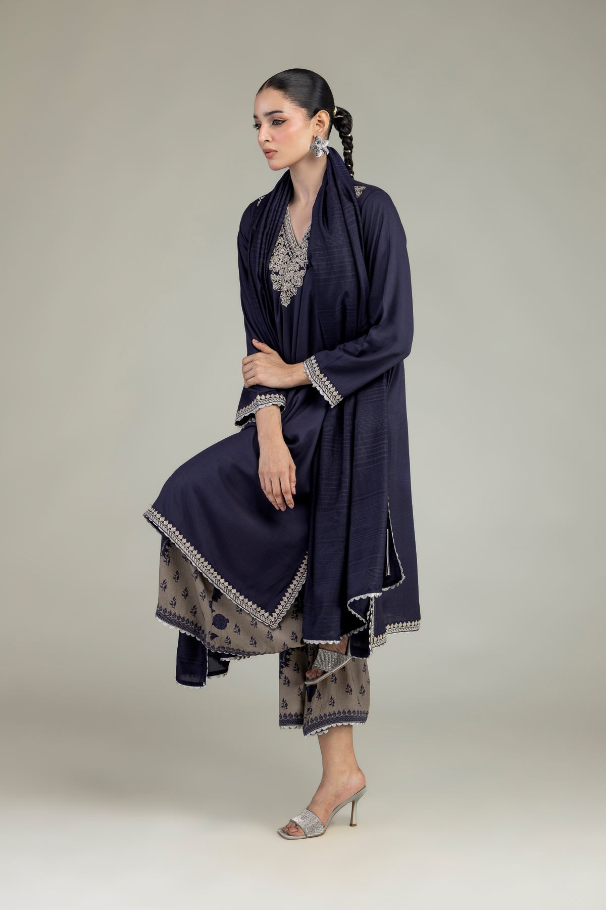 Printed Polyester Silk Polyester Silk Dupatta - 2-26-203-A-B1-VG