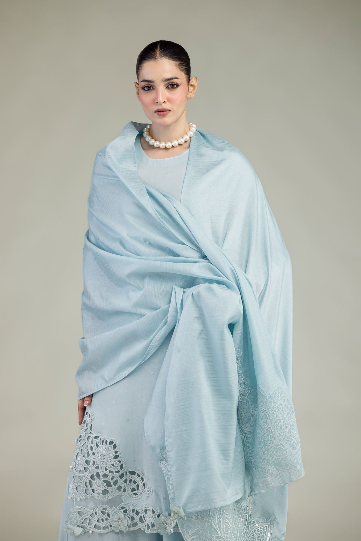Raw Silk 3-Piece Co-ord Set - 1-26-221-A-G1-VG