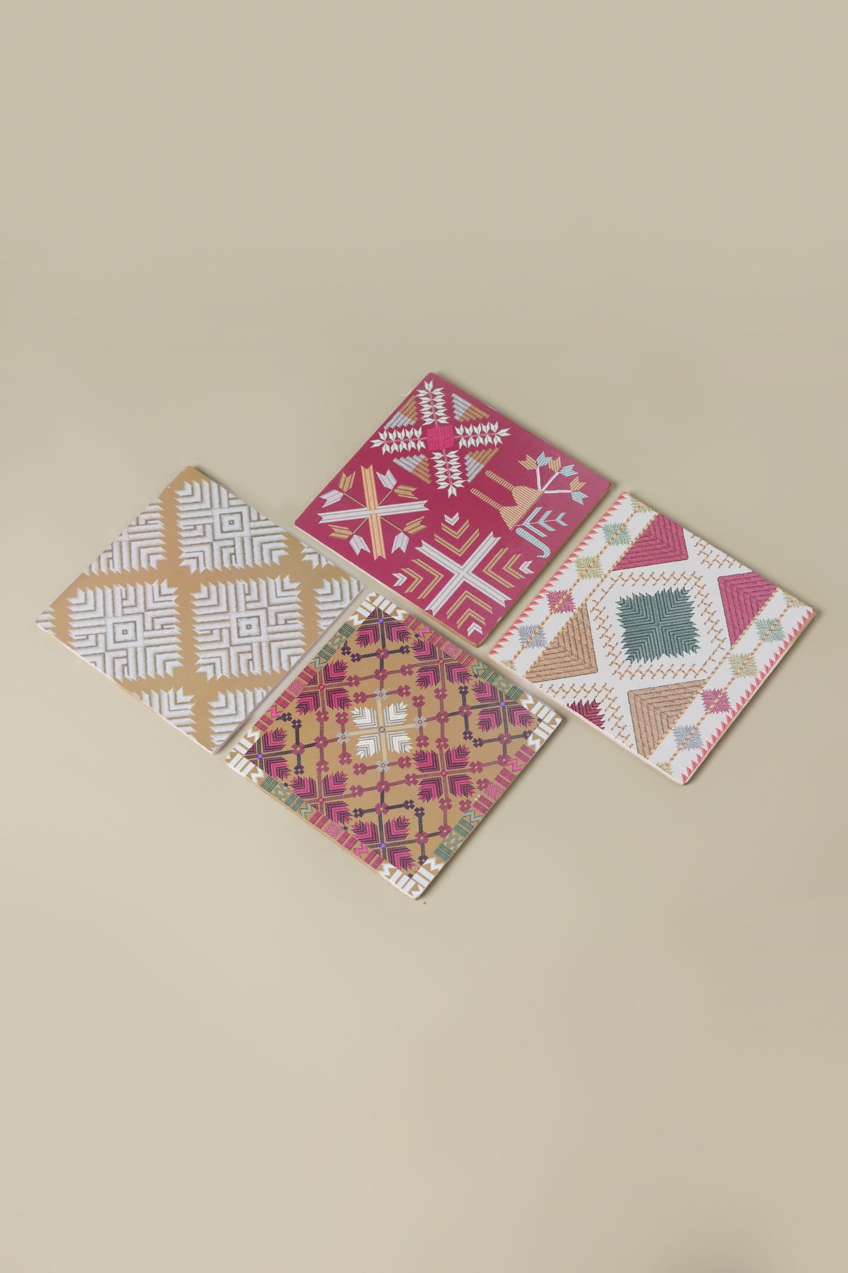 Printed Hard Cork Pack of 4 4in Coaster - 2-26-308-A-G1-VG