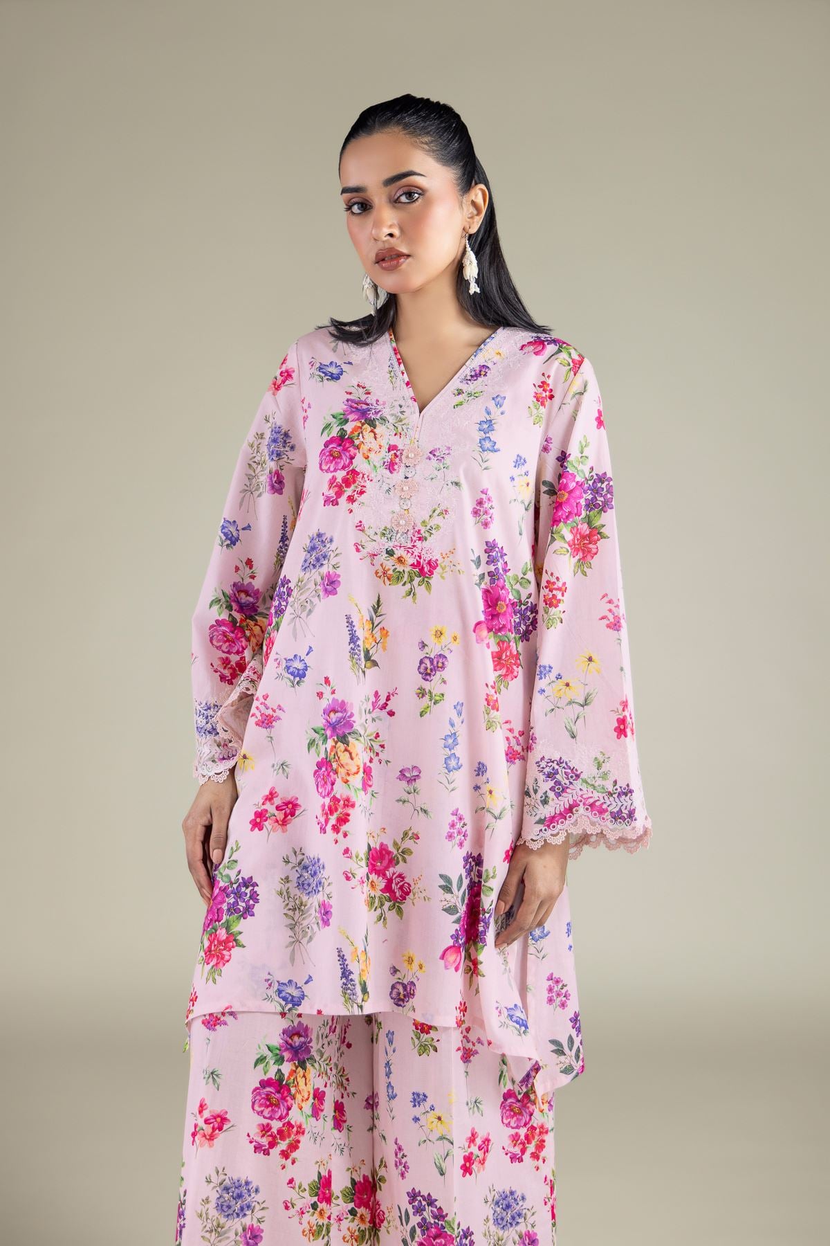 Embroidered Lawn 2-Piece Tailored Lawn - 1-26-131-A-B-VG