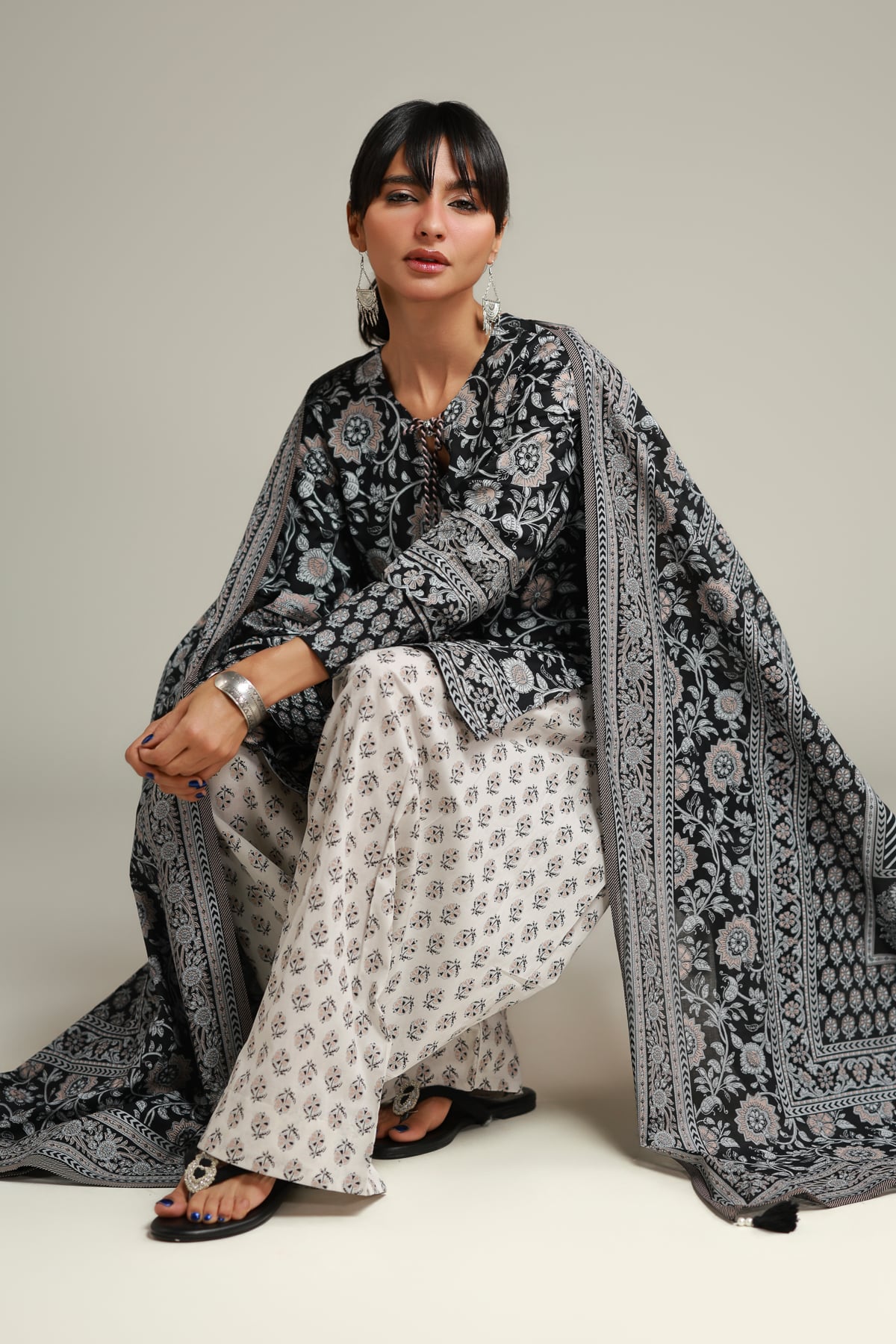 Printed Lawn Printed Lawn Dupatta - 1-26-228-A-G1-VG