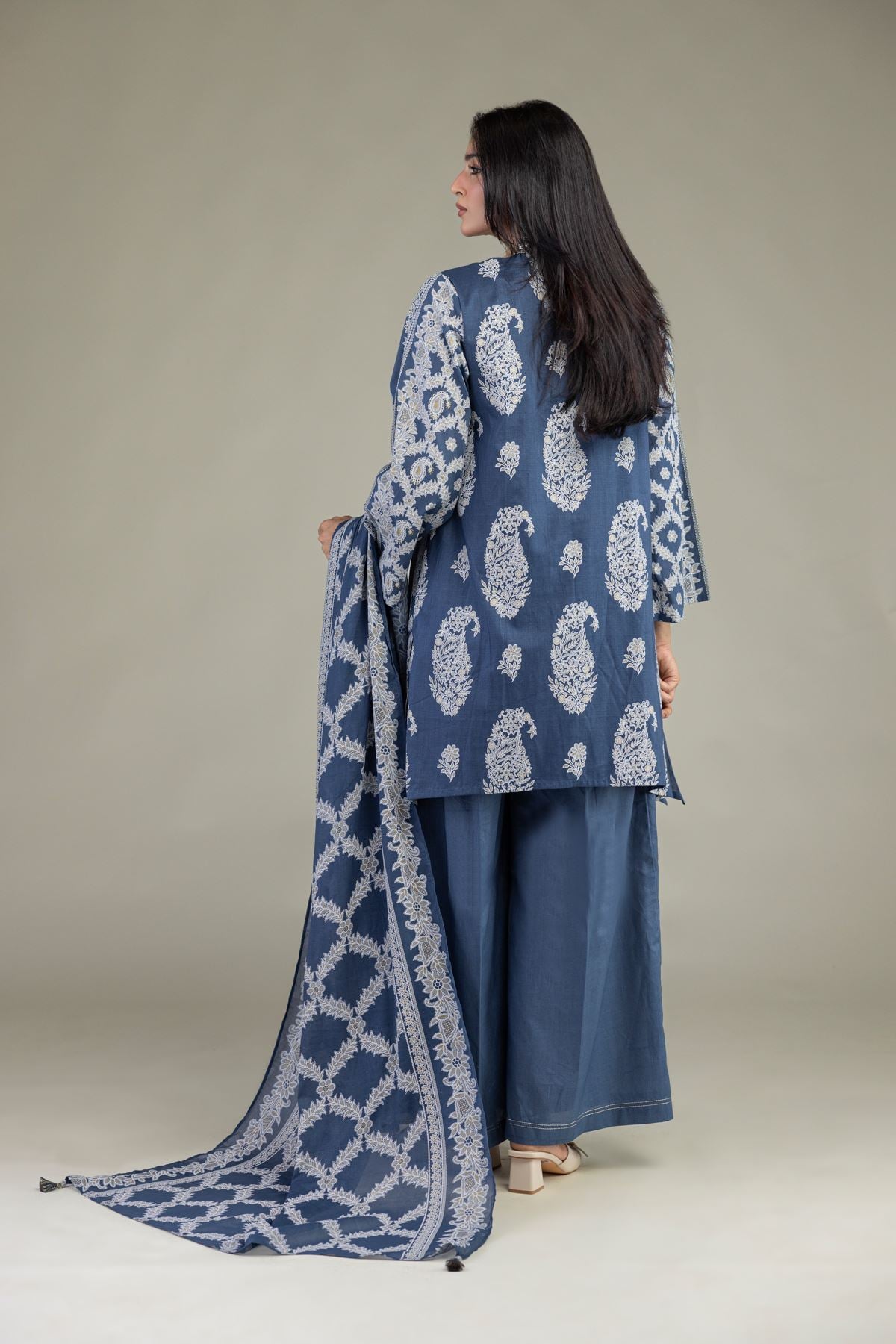 Printed Lawn Tailored 3-Piece Lawn - 1-26-102-A-F-VG