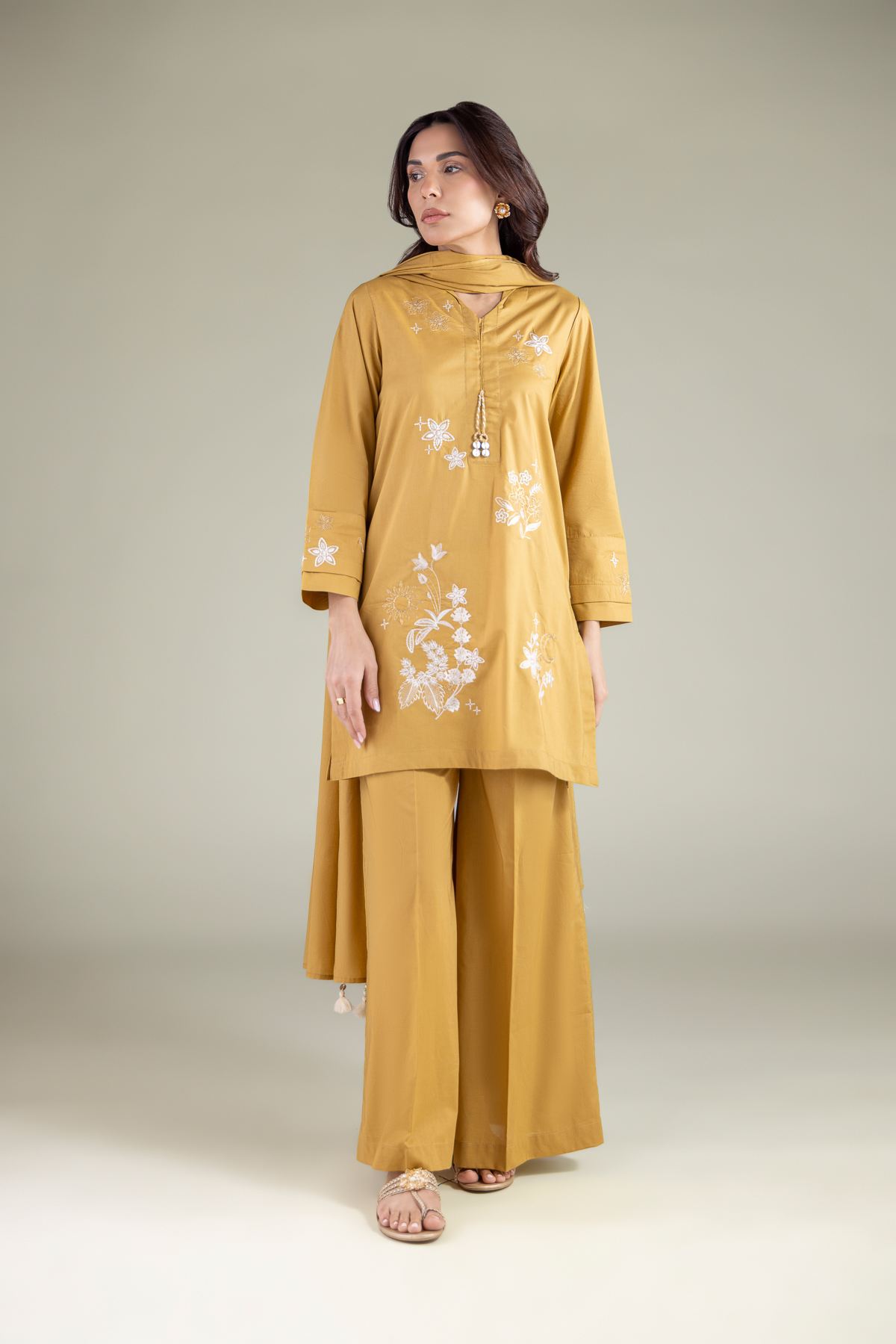 Embroidered Lawn Dupatta - 1-26-117-A-D-VG