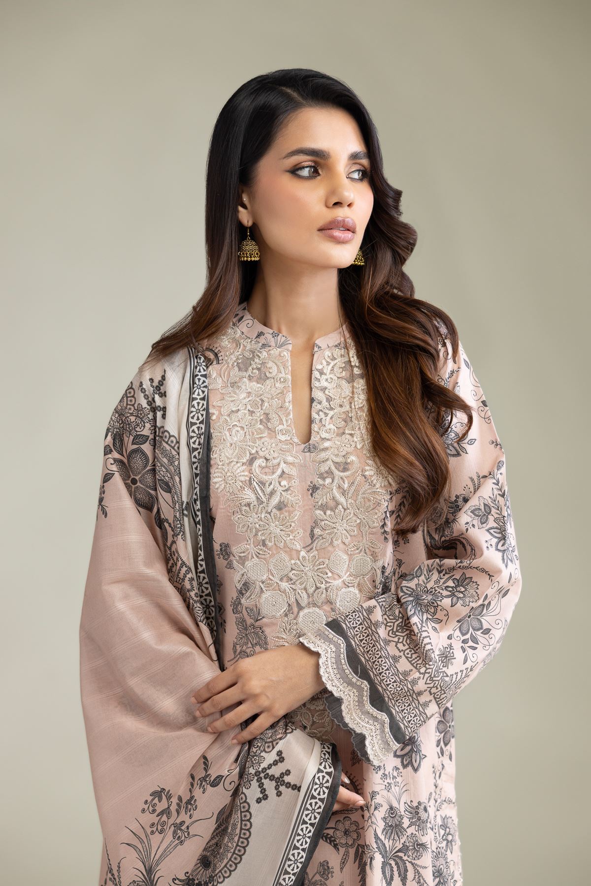 Embroidered Lawn Lawn Tailored 3-Piece - 1-26-102-A-F-VG